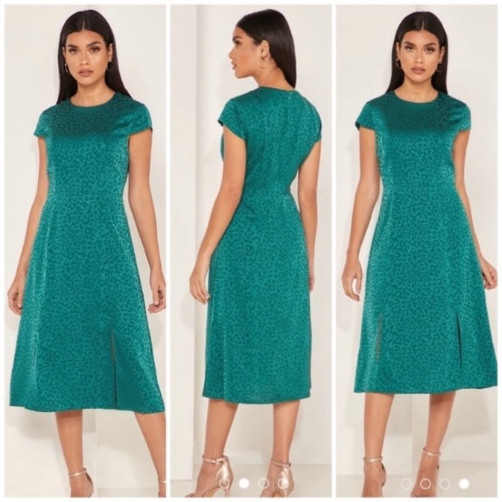 Ted Baker Green Jacquard Dress